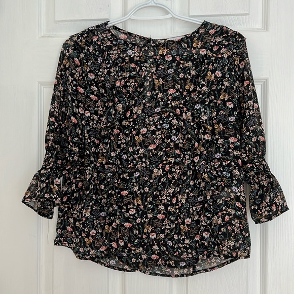 Floral ruffle blouse - Picture 1 of 3